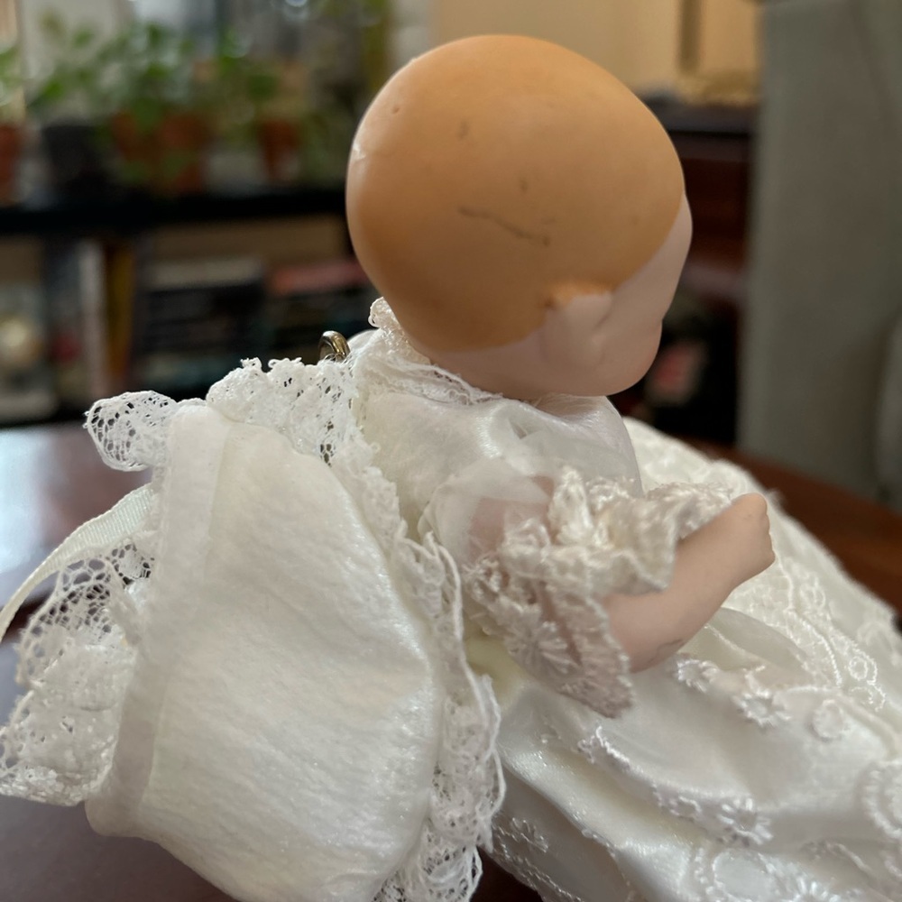 Vintage Baby Doll in Lace Gown | Classic Heirloom Style Keepsake - Picture 8 of 9